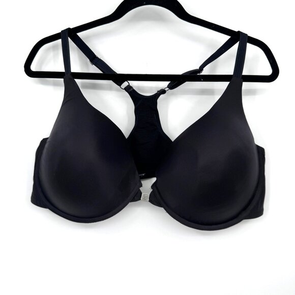 Parish Fe Black Racerback Underwire Bra 44DDD With Front Closure - Picture 1 of 8